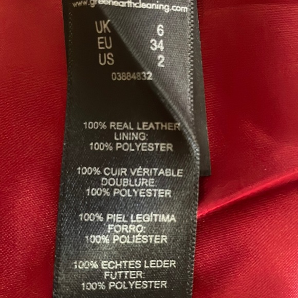 Red Suede Wrap Skirt - Picture 5 of 5